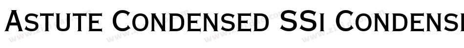 Astute Condensed SSi Condensed字体转换